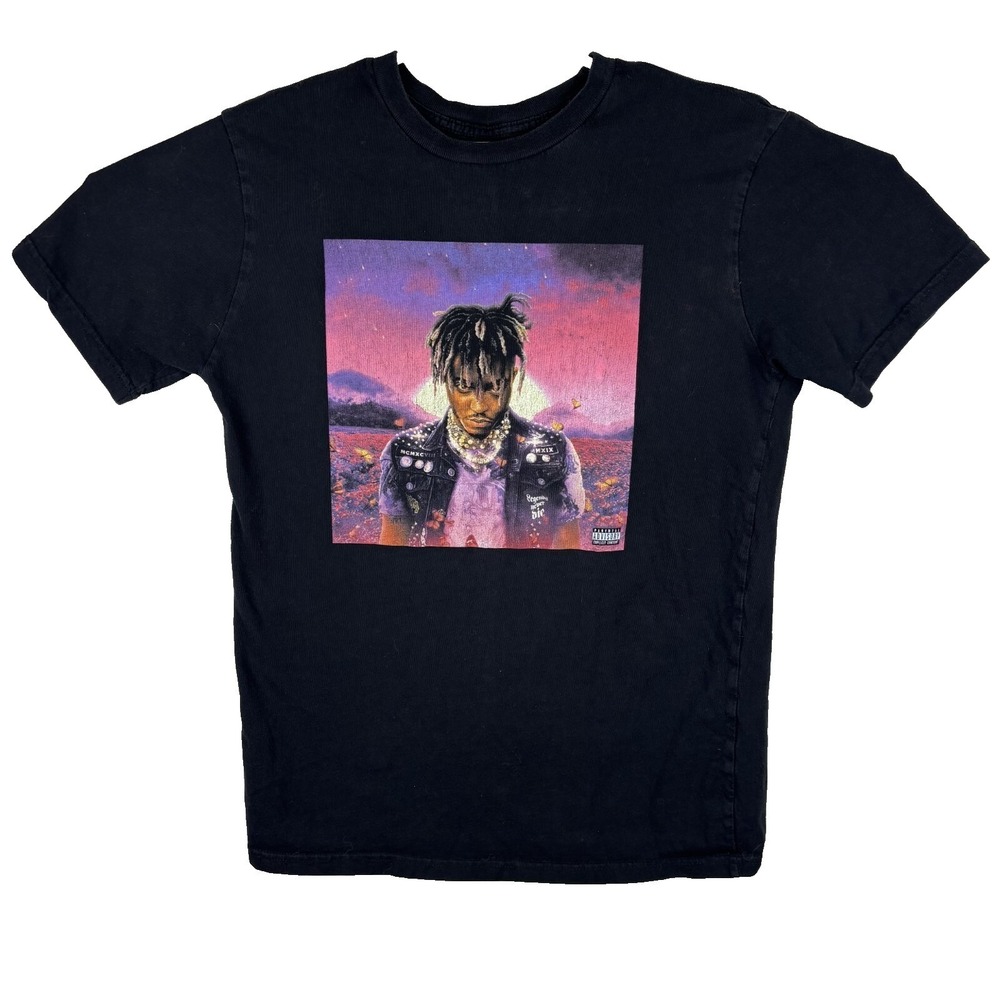 Juice WRLD Legends Never Die Graphic Tee Mens Medium Black Rap Hip Hop Shirt Art